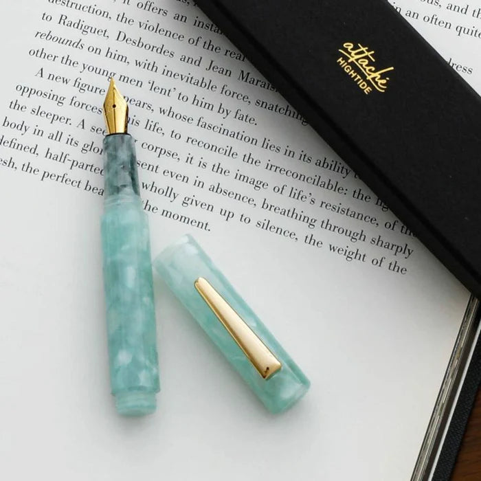 Hightide Attache Marbled Fountain Pen - The Journal Shop