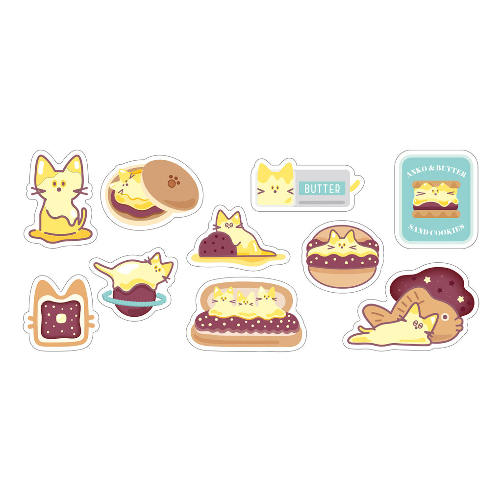 Cat butter stickers