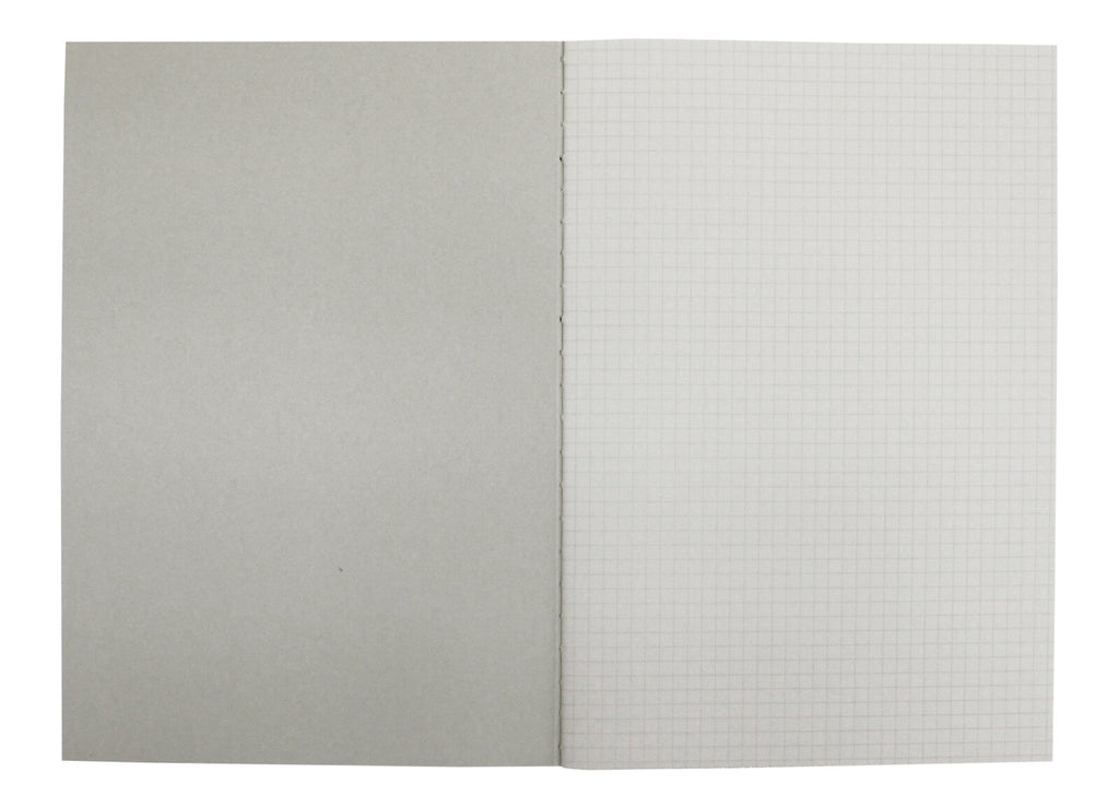 Inside cover of the Tsubame notebook with the grid layout visible.
