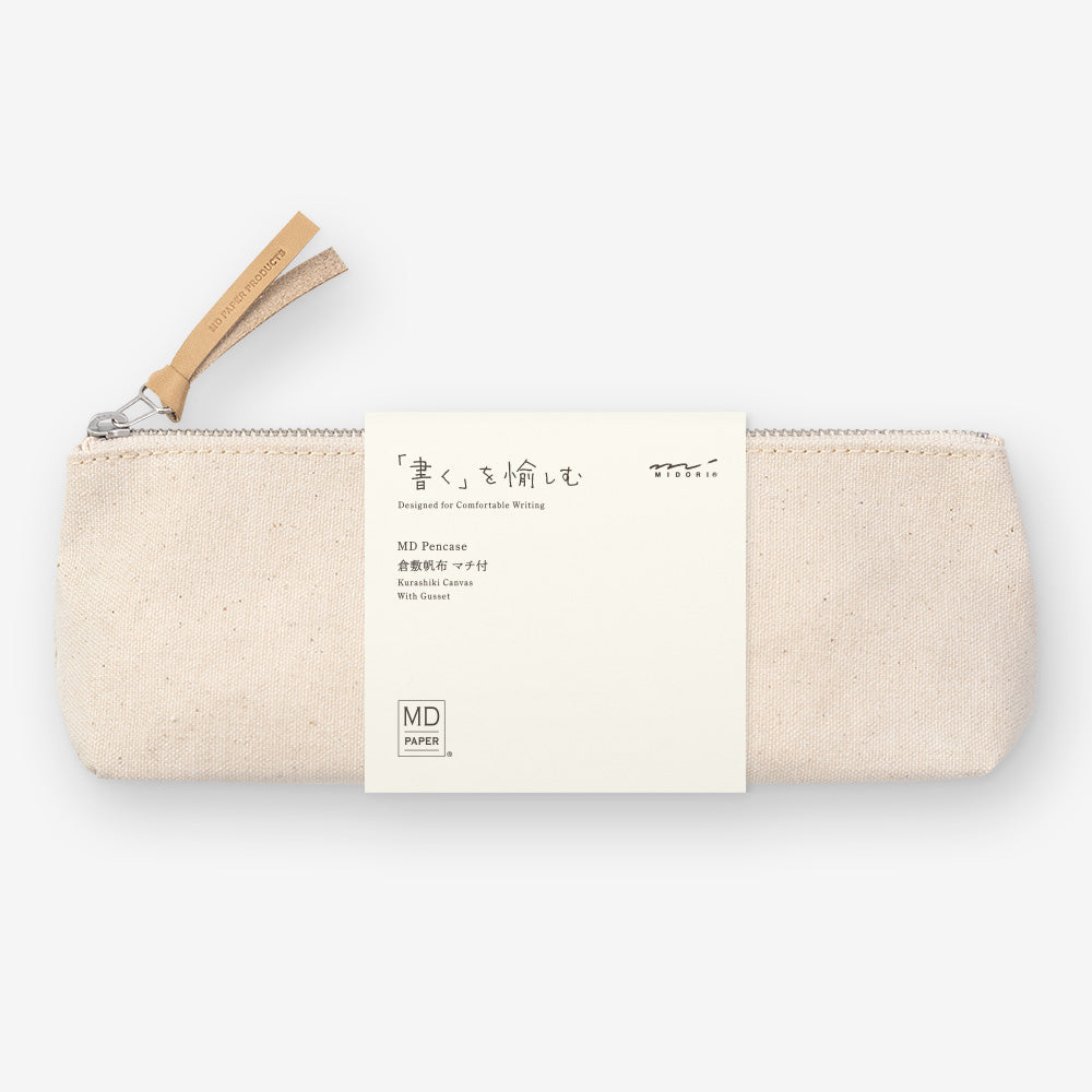 MD Paper Pencase Kurashiki Canvas with Gusset - The Journal Shop