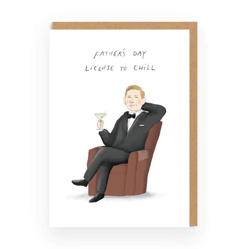 Ohh Deer 'Father's Day Licence to Chill' Greeting Card - The Journal Shop