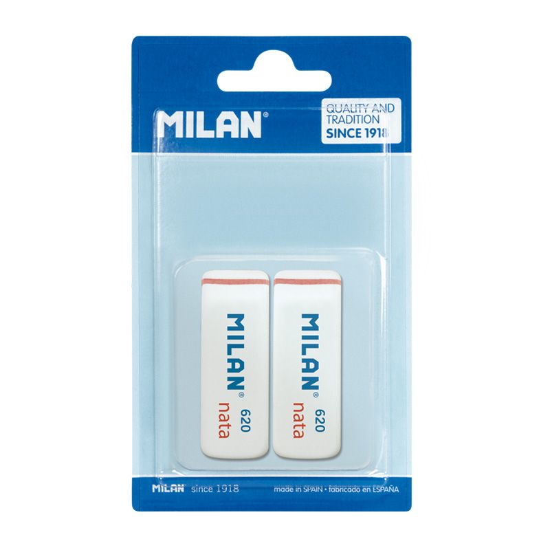 Milan 2 x Bevelled nata® Erasers 620 - The Journal Shop