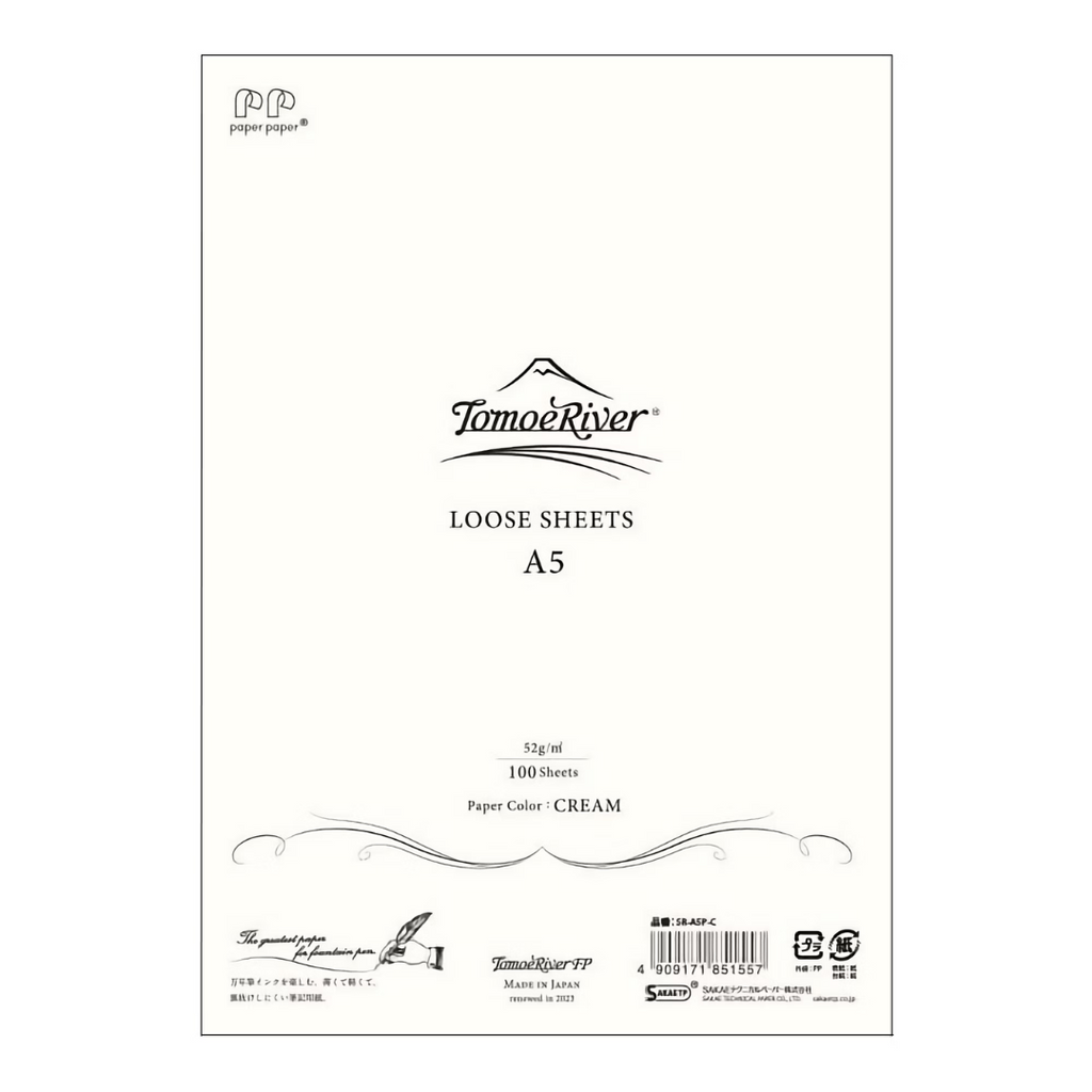 Sanzen Tomoe River Paper A5 52 gsm - 100 Sheets - Perfect for Fountain Pen Writing