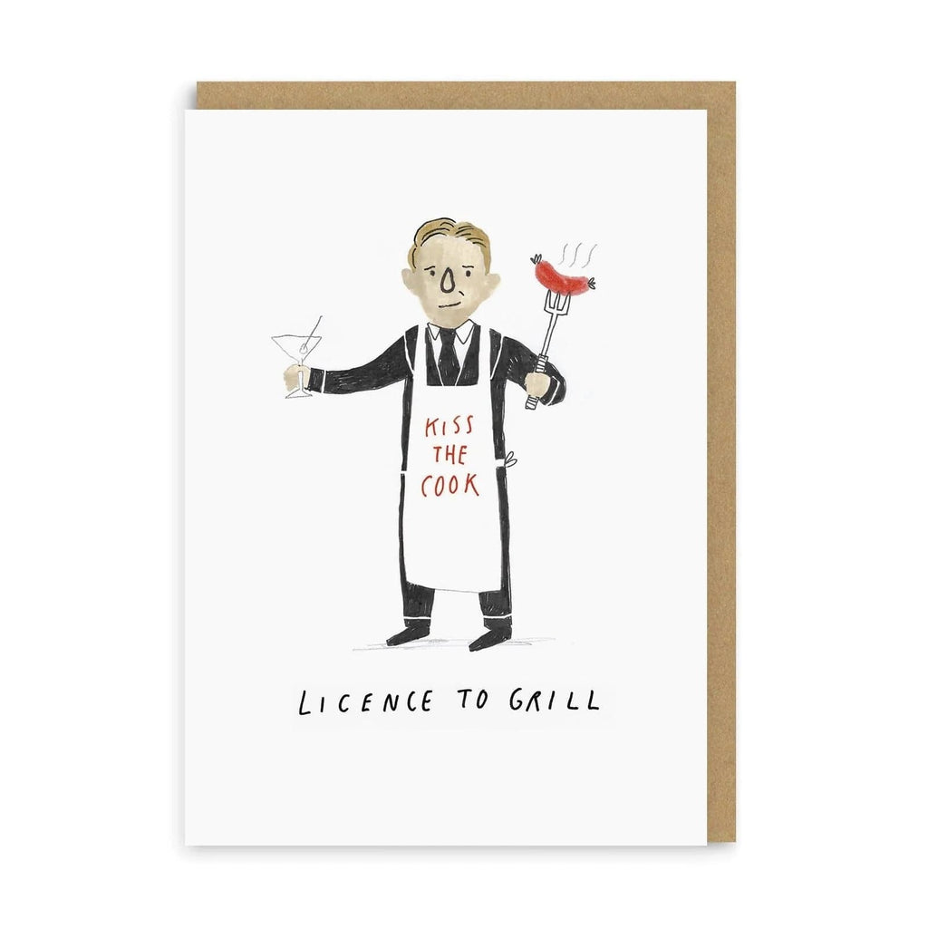 Ohh Deer - Licence to Grill Greeting Card - The Journal Shop