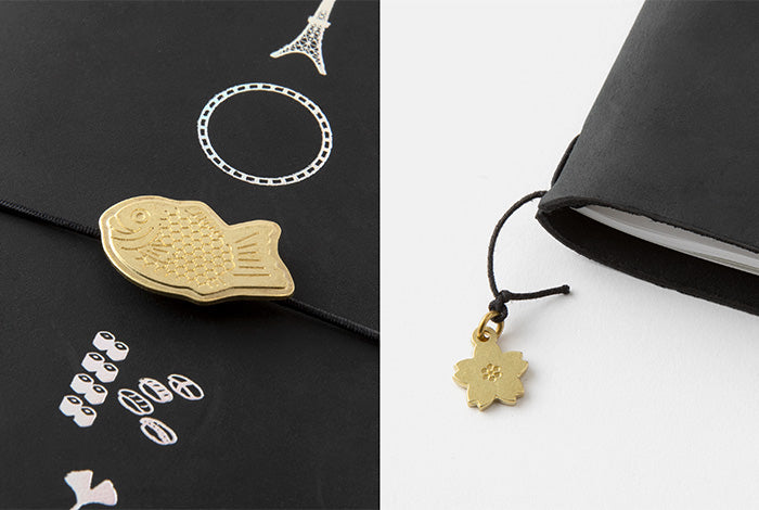 TRAVELER'S Limited Edition Tokyo Notebook Brass Charm - The Journal Shop