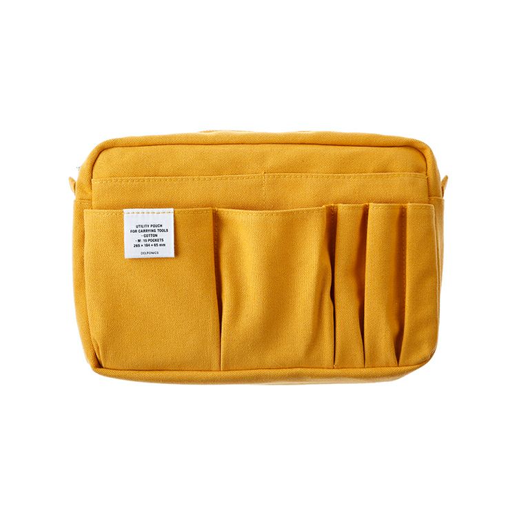 Yellow Delfonics Inner Carrying Utility Pouch M, ideal for adding a pop of colour to your organisation.
