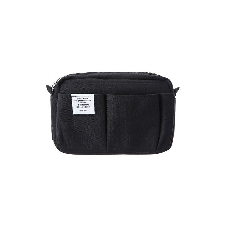 Black Delfonics Inner Carrying Utility Pouch S with 10 organised pockets.
