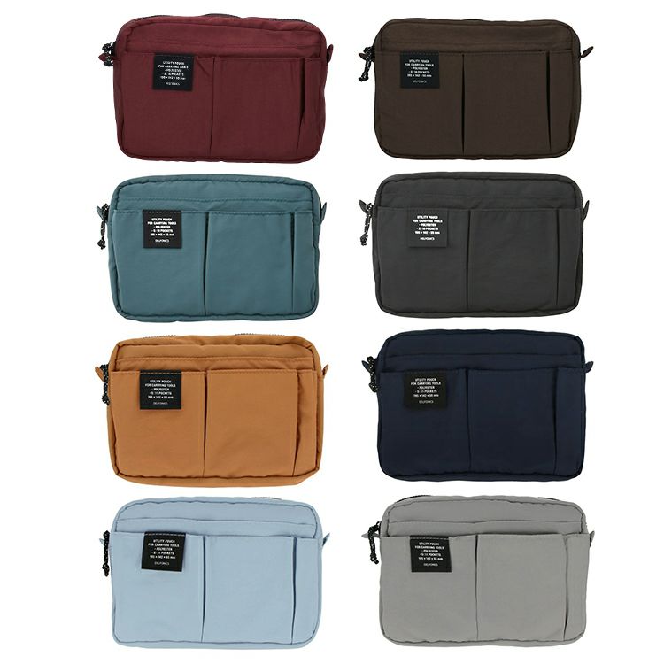 Line-up of Delfonics Stud Inner Carrying Pouch S in a range of stylish colours.
