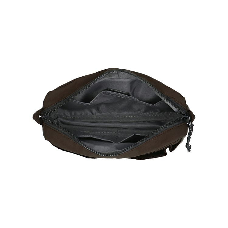 Open Delfonics Stud Inner Carrying Pouch S showing interior compartments.
