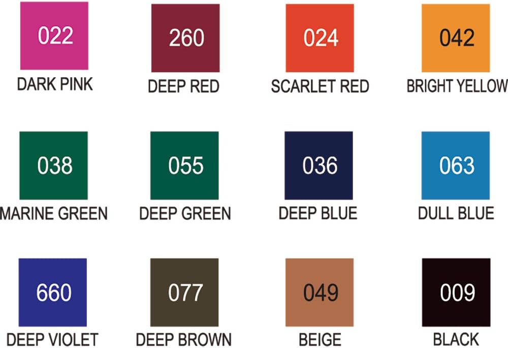 Deep colour set swatches