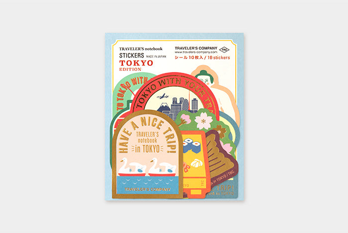 TRAVELER'S Limited Edition Tokyo Notebook Sticker Set - The Journal Shop