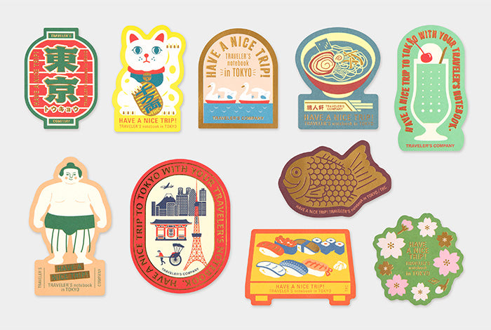 TRAVELER'S Limited Edition Tokyo Notebook Sticker Set - The Journal Shop