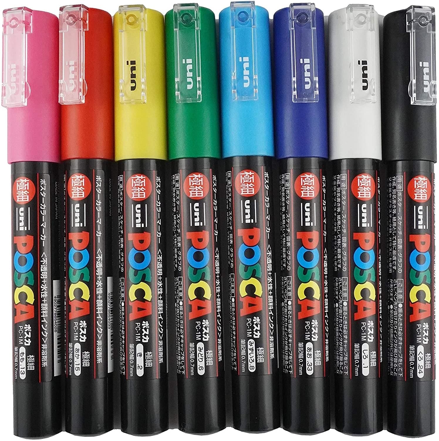 Mitsubishi Uni Posca Water Pen Extra Fine Marker Set 12 Colors PC