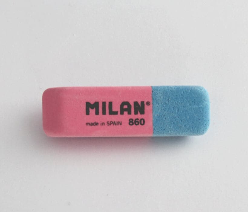 Milan -- Natural Rubber Erasers 860 - The Journal Shop