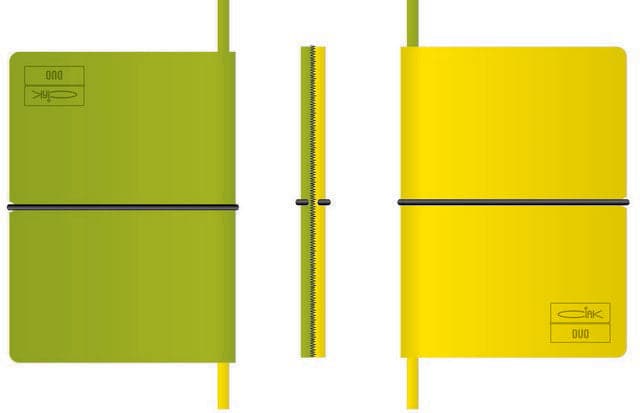 CIAK DUO Pocket Notebook -- Green + Yellow - The Journal Shop