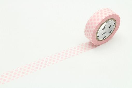 MT Masking Tape 1P Deco - Dot Strawberry Milk - The Journal Shop