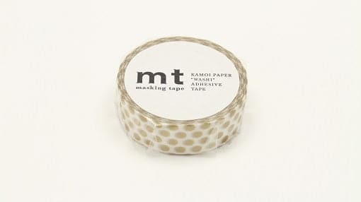 MT Masking Tape 1P Deco - Dot Gold 2 - The Journal Shop